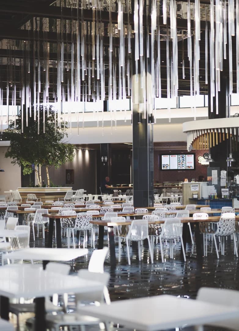 A bright dining hall near Ironwood