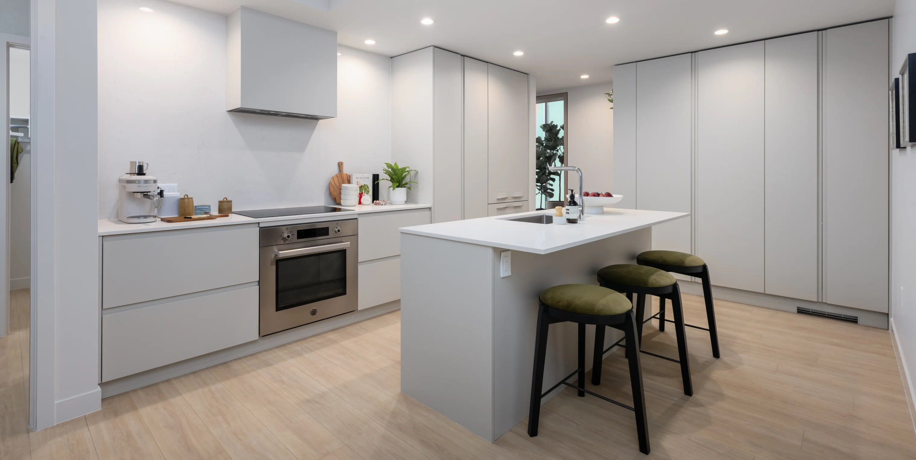 Cooking on the Bertazzoni induction cooktop