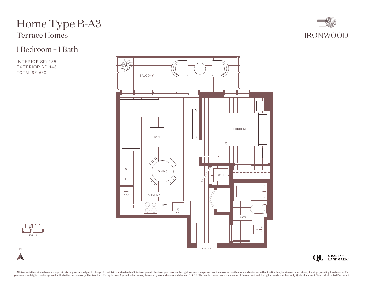 Ironwood plan B-A3 floorplan drawing