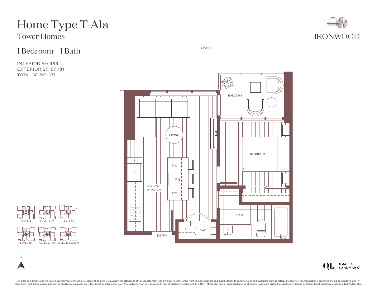 Ironwood plan T-A1a floorplan drawing